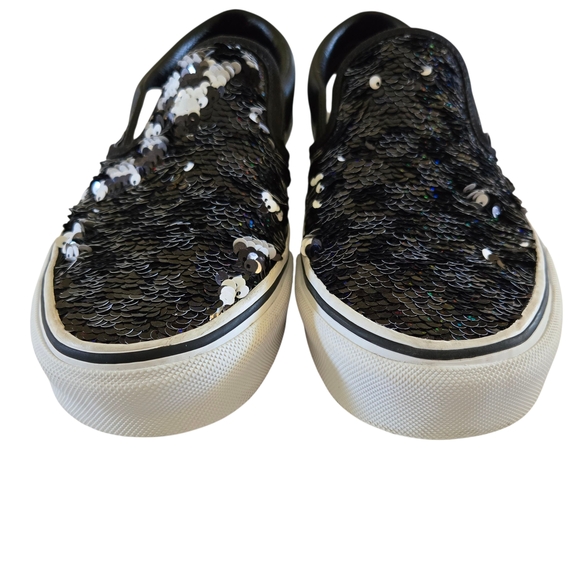 Vans Black‎ Sequin Slip-On Sneakers - Picture 4 of 11